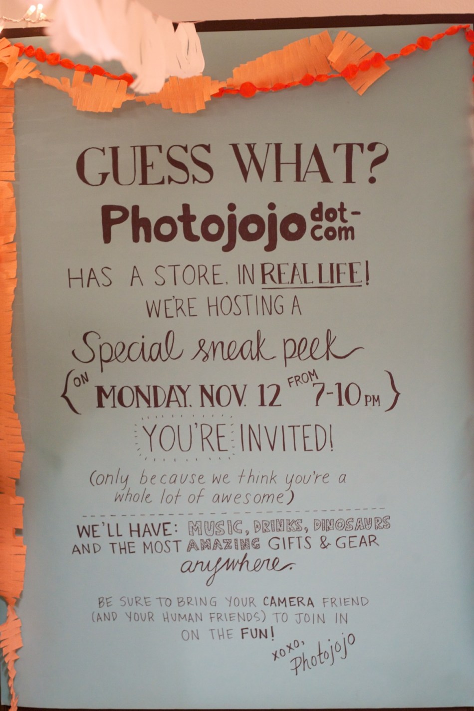 Joe Sterne Photography, Photojojo, secret store, pop up store, store opening, San francisco, the mission
