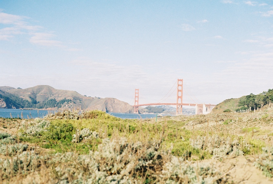 #projectfilm, baker beach, san francisco, bay bridge, joe sterne photography