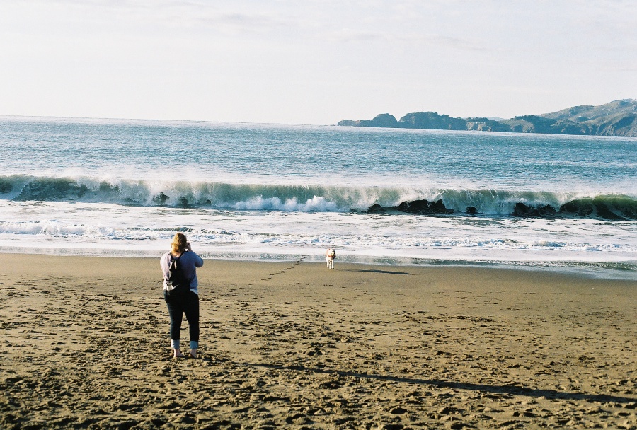 #projectfilm, baker beach, san francisco, bay bridge, joe sterne photography